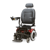 Shoprider 6Runner 14 Heavy Duty Power Chair with Mid-Wheel Drive, Reclining Seat in Red